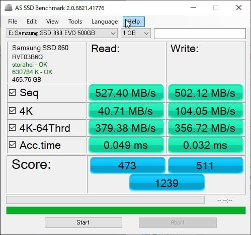 860evo-AS SSD Benchmark-1gb