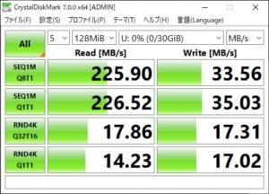 samsung fit CrystalDiskMark 128MB