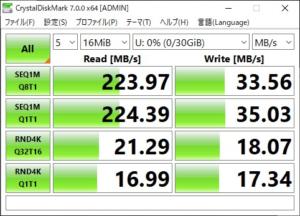 samsung fit CrystalDiskMark 16MB