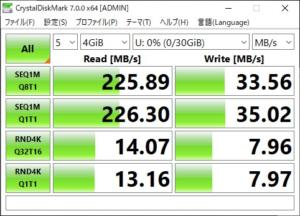 samsung fit CrystalDiskMark 4GB