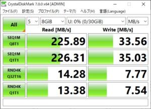 samsung fit CrystalDiskMark 8GB